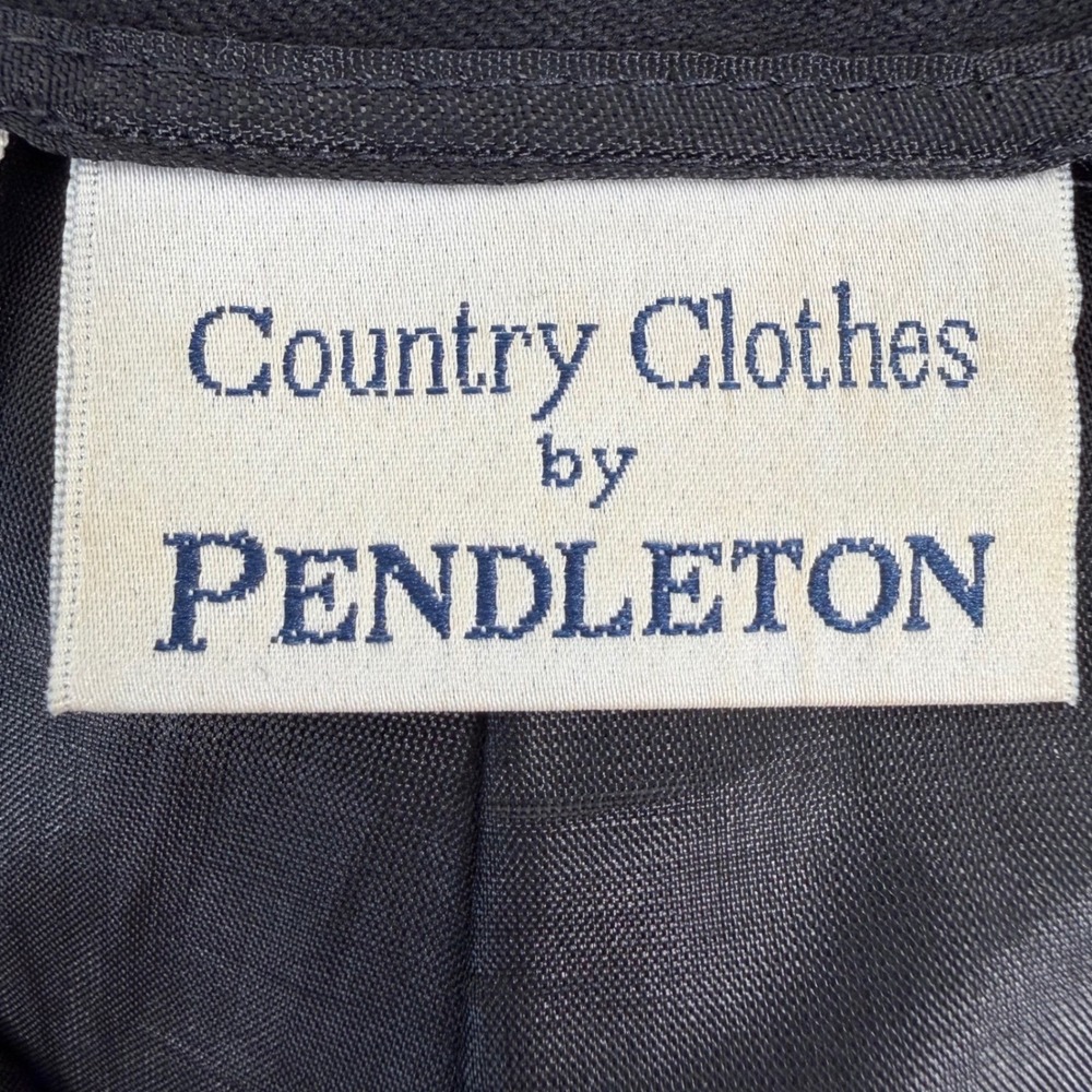 Pendleton Country Clothes Black 100 Virgin Wool Pleated Dress Pants Women's Size